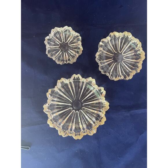 MCM Stacking set of daisy trinket dishes - Picture 2 of 8